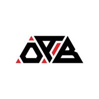 oab driehoek brief logo ontwerp met driehoekige vorm. Oab driehoek logo ontwerp monogram. oab driehoek vector logo sjabloon met rode kleur. Oab driehoekig logo eenvoudig, elegant en luxueus logo. oab