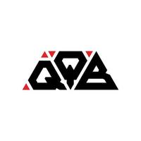 qqb driehoek brief logo ontwerp met driehoekige vorm. qqb driehoek logo ontwerp monogram. qqb driehoek vector logo sjabloon met rode kleur. qqb driehoekig logo eenvoudig, elegant en luxueus logo. qqb
