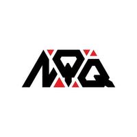 nqq driehoek brief logo ontwerp met driehoekige vorm. nqq driehoek logo ontwerp monogram. nqq driehoek vector logo sjabloon met rode kleur. nqq driehoekig logo eenvoudig, elegant en luxueus logo. nqq