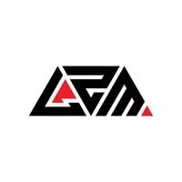 lzm driehoek brief logo ontwerp met driehoekige vorm. lzm driehoek logo ontwerp monogram. lzm driehoek vector logo sjabloon met rode kleur. lzm driehoekig logo eenvoudig, elegant en luxueus logo. lzm