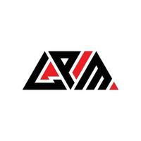 lpm driehoek brief logo ontwerp met driehoekige vorm. lpm driehoek logo ontwerp monogram. lpm driehoek vector logo sjabloon met rode kleur. lpm driehoekig logo eenvoudig, elegant en luxueus logo. lpm