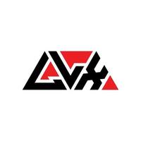 llx driehoek letter logo ontwerp met driehoekige vorm. llx driehoek logo ontwerp monogram. llx driehoek vector logo sjabloon met rode kleur. llx driehoekig logo eenvoudig, elegant en luxueus logo. llx