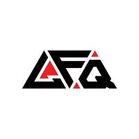 lfq driehoek brief logo ontwerp met driehoekige vorm. lfq driehoek logo ontwerp monogram. lfq driehoek vector logo sjabloon met rode kleur. lfq driehoekig logo eenvoudig, elegant en luxueus logo. lfq
