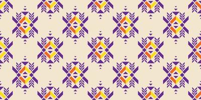 abstracte traditionele doekstijl. naadloos in tribal, folk borduurwerk, stam geometrische stof. Azteekse geometrische kunst ornament print. ontwerp voor tapijt, behang, kleding, verpakking, textiel, weefsel. vector