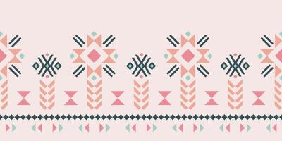 abstracte traditionele doekstijl. naadloos in tribal, folk borduurwerk, stam geometrische stof. Azteekse geometrische kunst ornament print. ontwerp voor tapijt, behang, kleding, verpakking, textiel, weefsel. vector