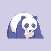 schattige panda cartoon vectorillustratie vector