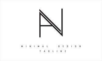 een of na minimale logo-ontwerpillustratie vector