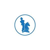 schaken logo vector illustratie sjabloonontwerp