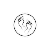 voeten pictogram vector illustratie sjabloonontwerp