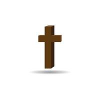 christelijk kruis icoon vector