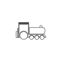 trein pictogram vector illustratie sjabloonontwerp