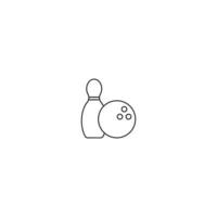 bowling logo vector illustratie sjabloonontwerp
