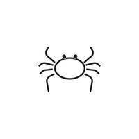 krab pictogram vector illustratie sjabloonontwerp