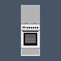oven vectorillustratie apparaat koken keuken. pictogram kachel apparatuur huishoudelijk voedsel. keukengerei chef power machine vector