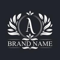 alfabet een luxe logo-ontwerpsjabloon. vector