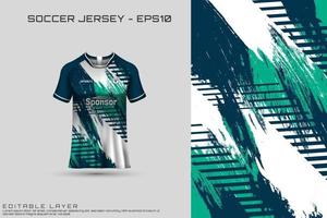 sport jersey en t-shirt sjabloon sport jersey ontwerp vector. sportontwerp voor voetbal, racen, gaming-jersey. vector. vector