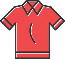 poloshirt gevuld retro vector