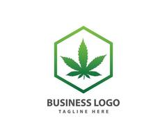 cannabis marihuana logo sjabloon vector