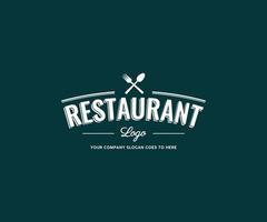 ontwerp van het restaurantlogo. voedsel of restaurant vector logo ontwerp.