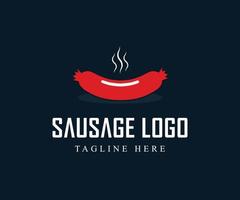 creatieve worst logo vector ontwerpsjabloon