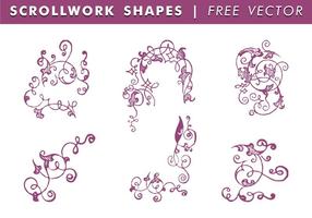 Scrollwork Vormen Gratis Vector