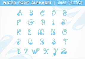 Water Lettertype Alfabet Gratis Vector