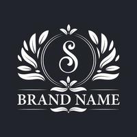 vintage elegante s brief logo ontwerpsjabloon. vector