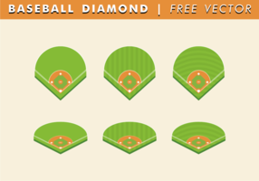 Honkbal diamant vrije vector