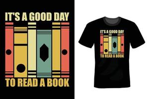 boek minnaar t-shirt ontwerp, vintage, typografie vector