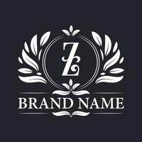 vintage luxe z alfabet logo ontwerp. vector