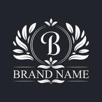 luxe en elegante b letter logo ontwerpsjabloon. vector