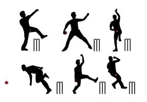 Cricket speler vector