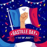 bastille dag concept vector