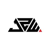 jzw driehoek brief logo ontwerp met driehoekige vorm. jzw driehoek logo ontwerp monogram. jzw driehoek vector logo sjabloon met rode kleur. jzw driehoekig logo eenvoudig, elegant en luxueus logo. jzw