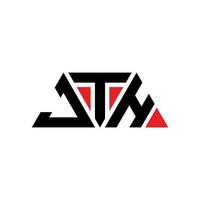 jth driehoek brief logo ontwerp met driehoekige vorm. jth driehoek logo ontwerp monogram. jth driehoek vector logo sjabloon met rode kleur. jth driehoekig logo eenvoudig, elegant en luxueus logo. jth