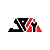 jpy driehoek brief logo ontwerp met driehoekige vorm. jpy driehoek logo ontwerp monogram. jpy driehoek vector logo sjabloon met rode kleur. jpy driehoekig logo eenvoudig, elegant en luxueus logo. Japanse Yen