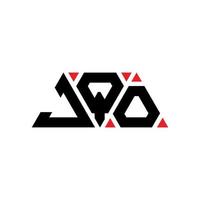 jqo driehoek brief logo ontwerp met driehoekige vorm. jqo driehoek logo ontwerp monogram. jqo driehoek vector logo sjabloon met rode kleur. jqo driehoekig logo eenvoudig, elegant en luxueus logo. jqo
