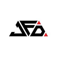 jfd driehoek brief logo ontwerp met driehoekige vorm. jfd driehoek logo ontwerp monogram. jfd driehoek vector logo sjabloon met rode kleur. jfd driehoekig logo eenvoudig, elegant en luxueus logo. jfd