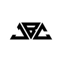 jbc driehoek brief logo ontwerp met driehoekige vorm. jbc driehoek logo ontwerp monogram. jbc driehoek vector logo sjabloon met rode kleur. jbc driehoekig logo eenvoudig, elegant en luxueus logo. jbc