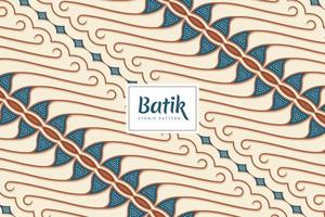 batik Indonesische traditionele decoratieve bloemenpatronen vector background