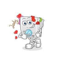 wasmachine cartoon mascotte vector