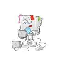 wasmachine vector cartoon