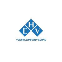 ehv creatieve initialen brief logo concept. ehv brief design.ehv brief logo ontwerp op witte achtergrond. ehv creatieve initialen brief logo concept. ehv brief ontwerp. vector