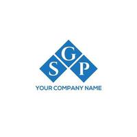 SGP brief logo ontwerp op witte achtergrond. sgp creatieve initialen brief logo concept. sgp-briefontwerp. vector