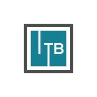 itb brief logo ontwerp op witte achtergrond. itb creatieve initialen brief logo concept. itb-briefontwerp. vector