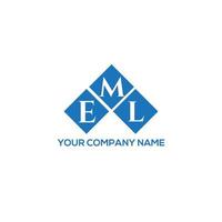 eml brief logo ontwerp op witte achtergrond. eml creatieve initialen brief logo concept. eml brief ontwerp. vector