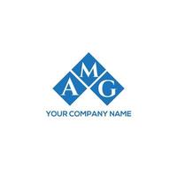 amg brief logo ontwerp op witte achtergrond. amg creatieve initialen brief logo concept. amg-letterontwerp. vector