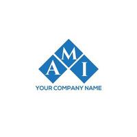 ami brief logo ontwerp op witte achtergrond. ami creatieve initialen brief logo concept. ami brief ontwerp. vector