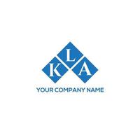 kla brief logo ontwerp op witte achtergrond. kla creatieve initialen brief logo concept. kla brief ontwerp. vector