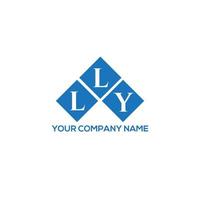 lly brief logo ontwerp op witte achtergrond. lly creatieve initialen brief logo concept. lly brief ontwerp. vector